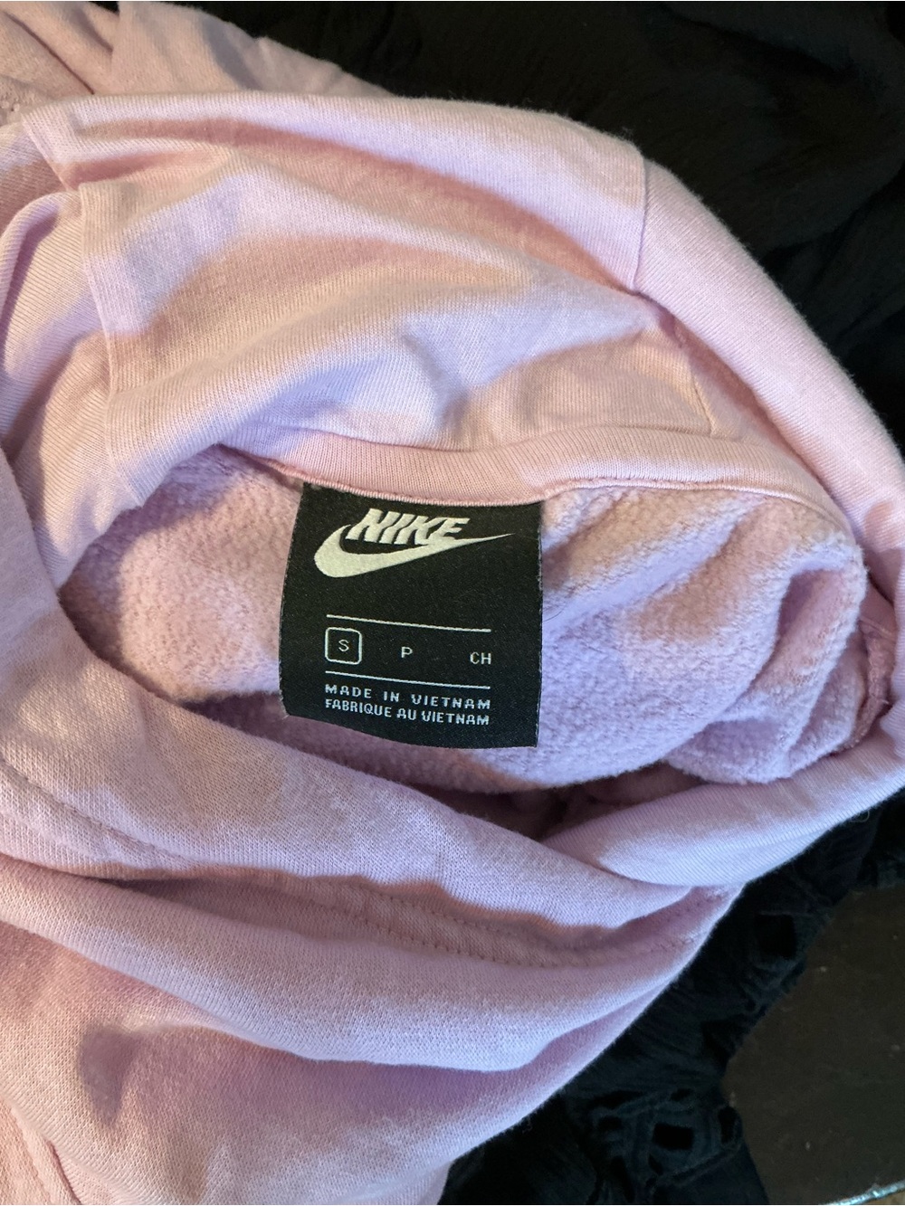 Nike Pink Hoodie – Women’s Small – Metallic Gold Logo - Picture 5 of 6